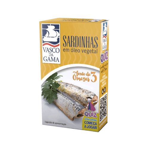 SARDINHA EM OLEO VASCO GAMA 120GR