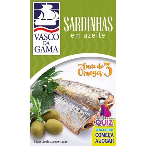 SARDINHA EM AZEITE VASCO GAMA 120GR