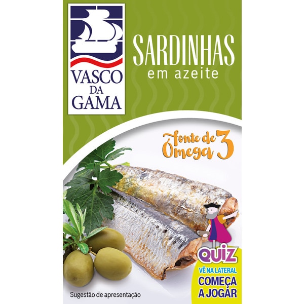 SARDINHA EM AZEITE VASCO GAMA 120GR