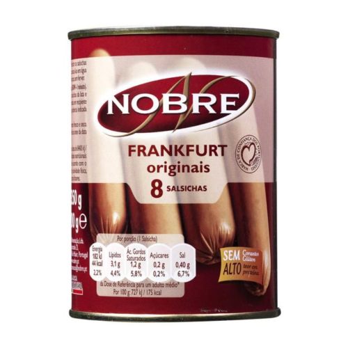 SALSICHAS NOBRE FRANKFURT 8UN LATA 200GR