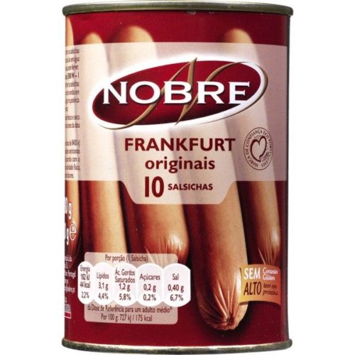 SALSICHAS FRANKFURT NOBRE 5 PARES 250GR