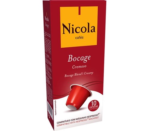 CAFÉ NICOLA BOCAGE 10X5GR CAPS