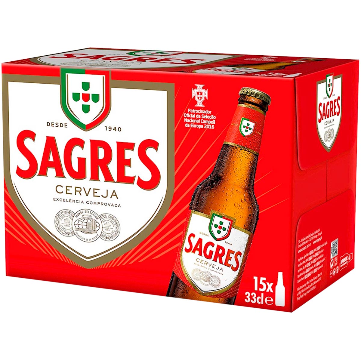 CERVEJA SAGRES 15X33CL