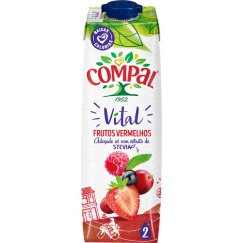 SUMO COMPAL VITAL FRUTOS VERMELHOS 1L