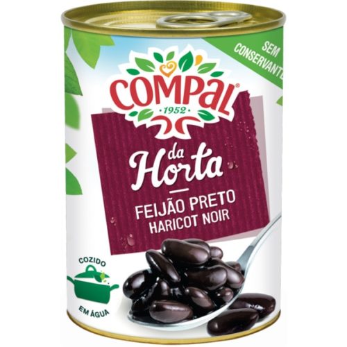 FEIJAO PRETO COMPAL LATA 410GR