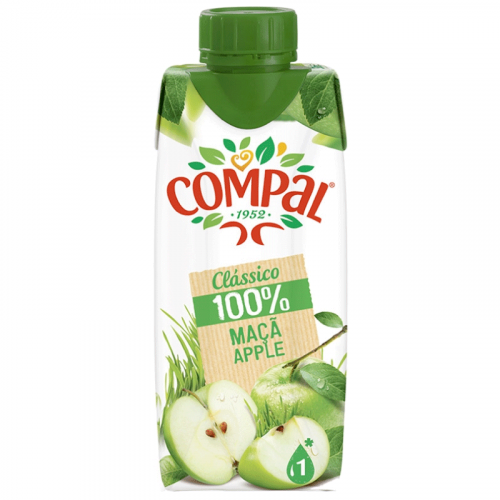 SUMO 100% MAÇÃ COMPAL 30CL
