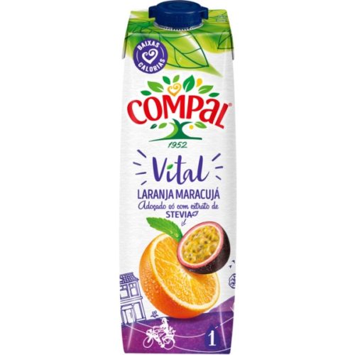 SUMO COMPAL VITAL LARANJA/MARACUJA 1LT