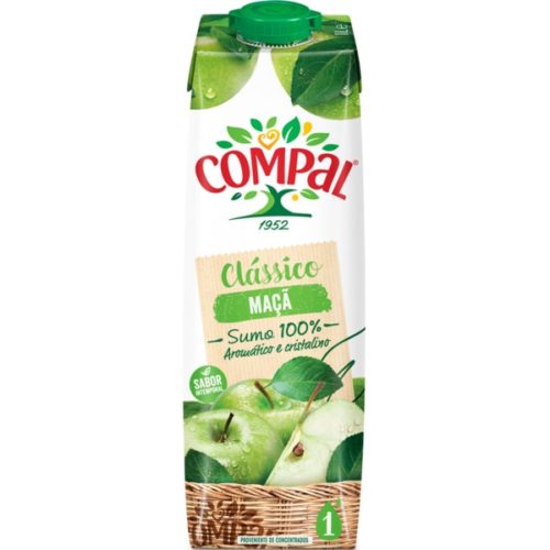 SUMO COMPAL 100% FRUTA MAÇÃ 1L