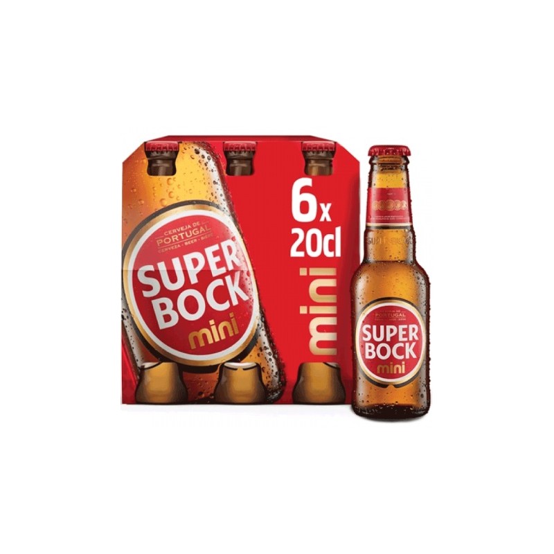 CERVEJA SUPER BOCK MINI 6X20CL