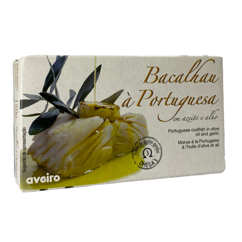 BACALHAU ASSADO À PORTUGUESA AZEITE ALHO AVEIRO 120GR - Image 2