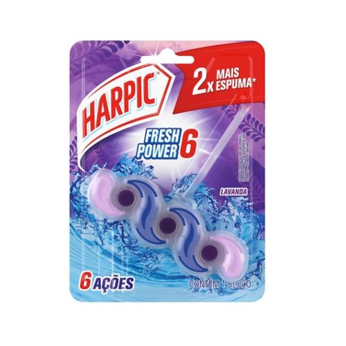 BLOCO SANITARIO HARPIC FPOW LAVANDA 35G