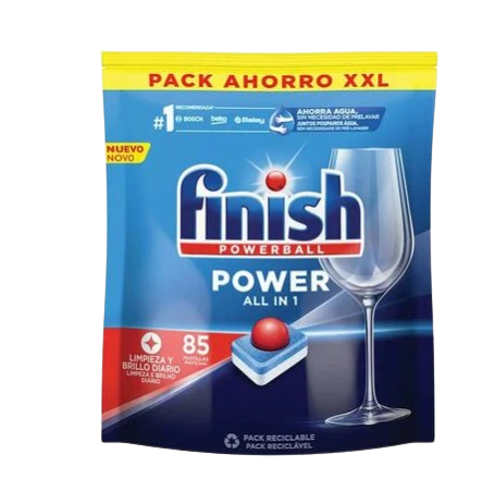 DETERGENTE LOIÇA MÁQUINA ALL IN ONE REGULAR FINISH 85PAST