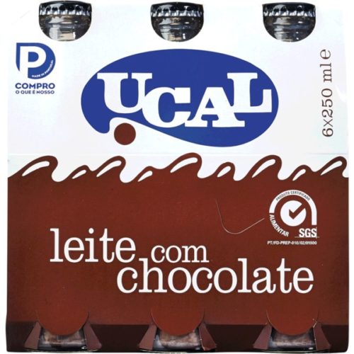 LEITE ACHOCOLATADO UCAL 6X250ML GARRAFA