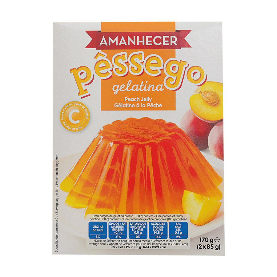 GELATINA PESSEGO AMANHECER 2X85GR