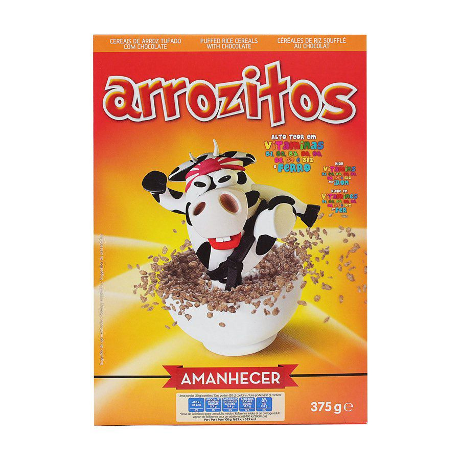 CEREAIS AMANHECER ARROZITOS CHOCOLATE 375GR