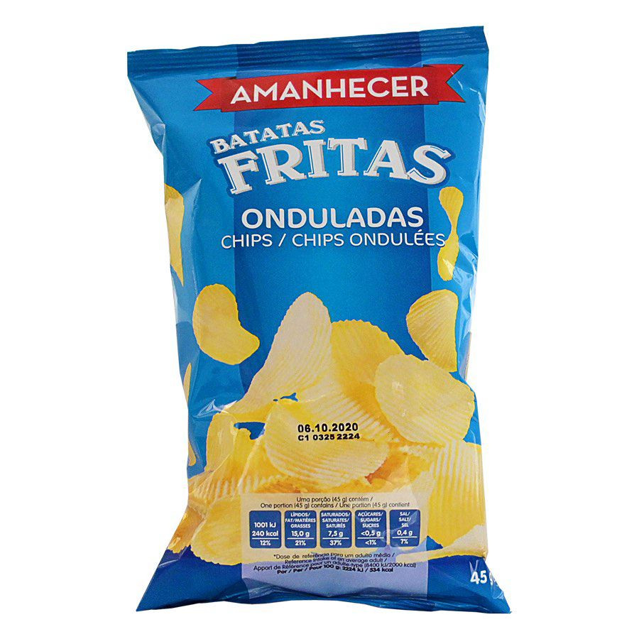 BATATA FRITA AMANHECER ONDULADA 170G