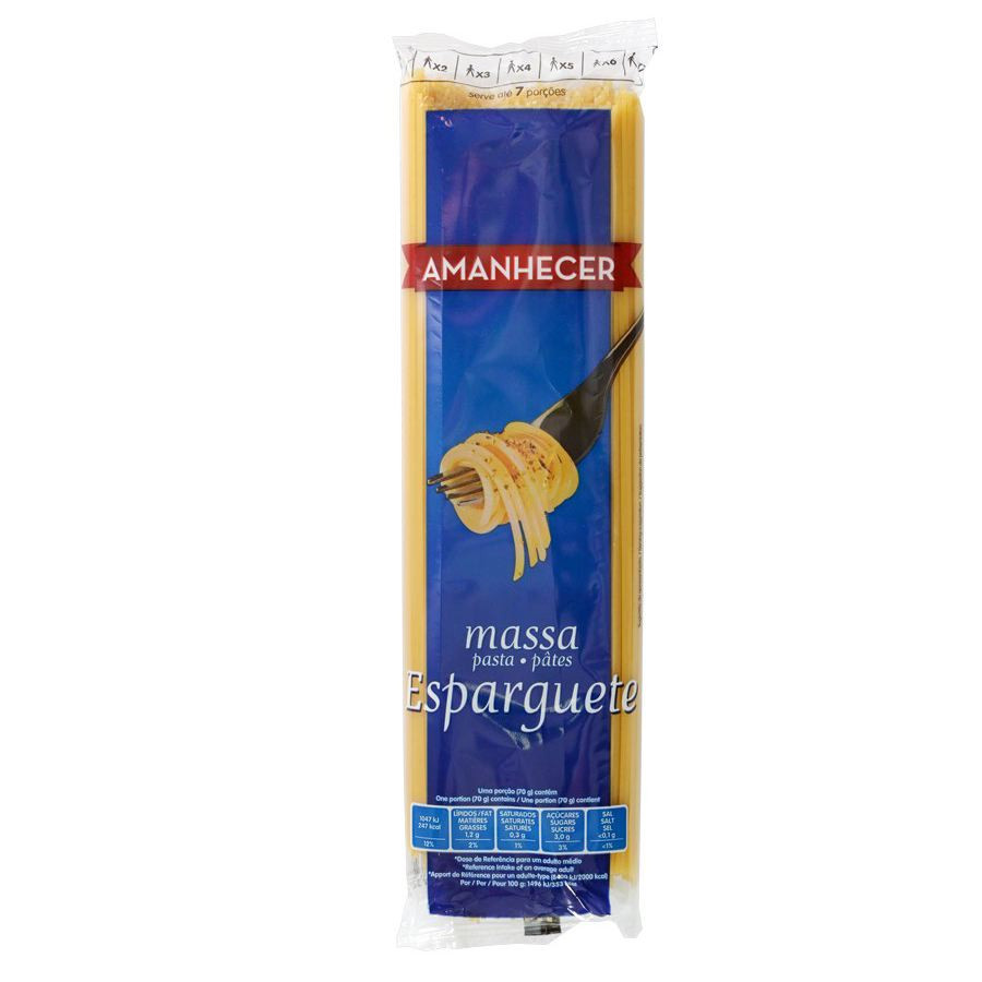 MASSA ESPARGUETE AMANHECER 500GR