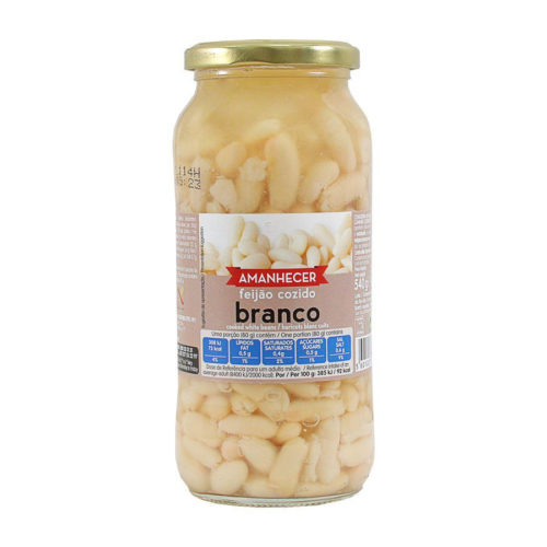 FEIJÃO BRANCO AMANHECER FRASCO 540GR