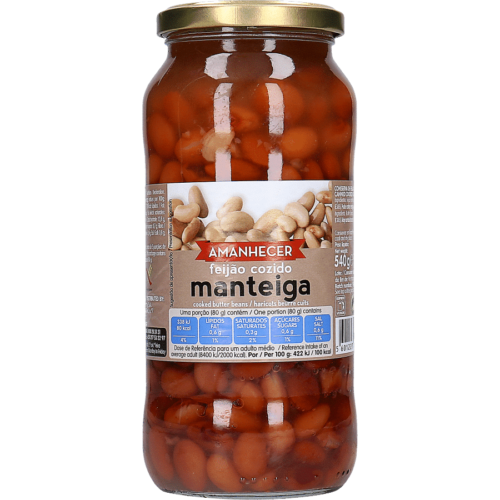 FEIJÃO MANTEIGA AMANHECER 540GR FRASCO