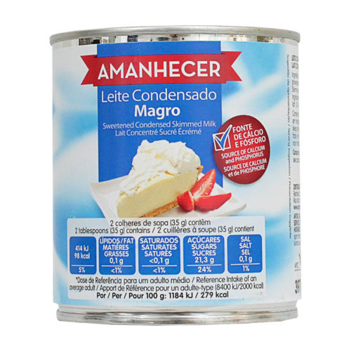 LEITE CONDENSADO MAGRO AMANHECER 397GR