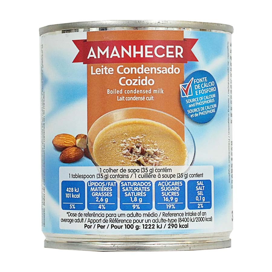 LEITE CONDENSADO COZIDO AMANHECER 385GR
