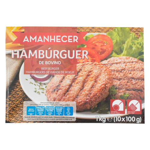 HAMBURGUERS DE VACA AMANHECER 10X100GR