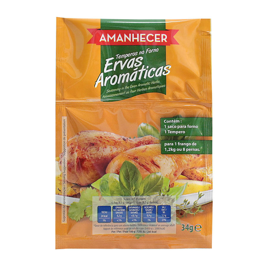 TEMPERO ERVAS AROMATICAS AMANHECER 34GR