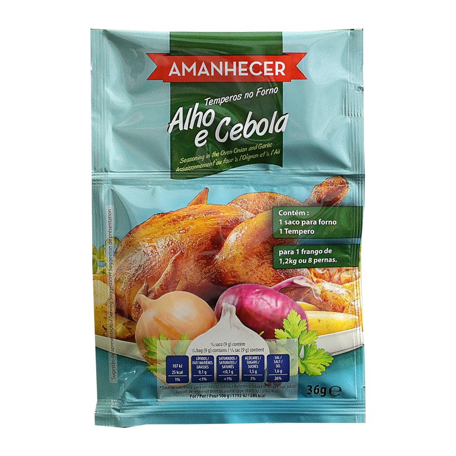 TEMPERO ALHO/CEBOLA AMANHECER 36GR