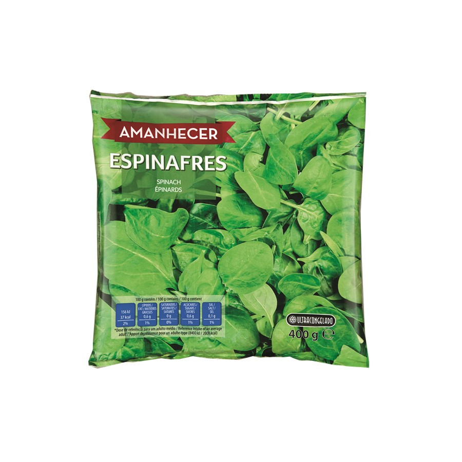 ESPINAFRES AMANHECER FOLHA CONG 400GR