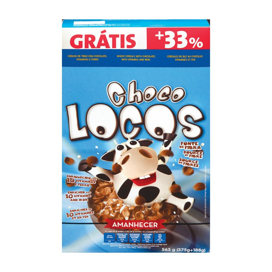 CER CHOCOLOCOS AMANHECER 375G+33%