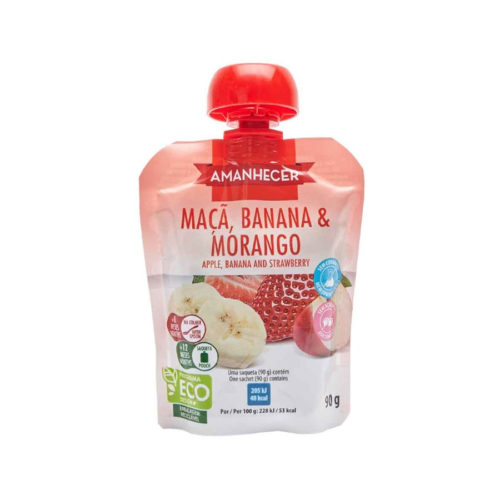 BOLSA FRUTA MORANGO/BANANA AMANHECER 90GR