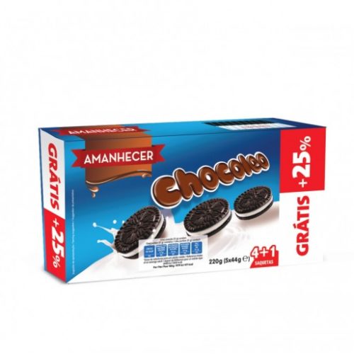 BOLACHA CHOCOLEO AMANHECER 220GR (5X44G)