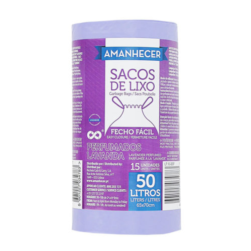 SACO LIXO PERFUMADO AMANHECER 50L 15UNI
