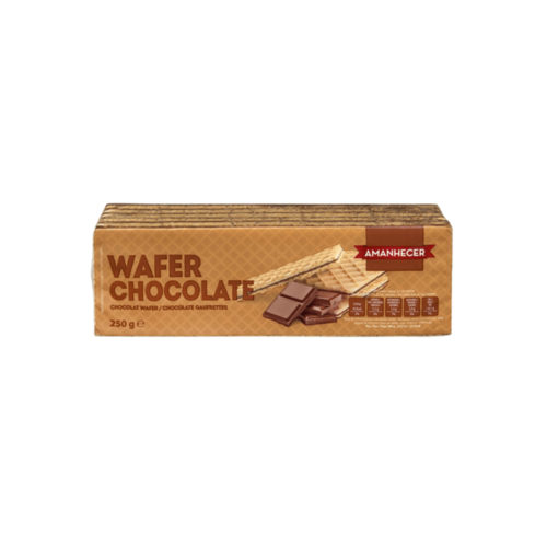BOLACHA WAFER CHOCOLATE AMANHECER 250GR