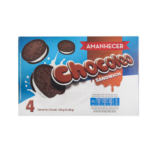 GEL SANDW CHOCOLEO AMANH 4X135GR