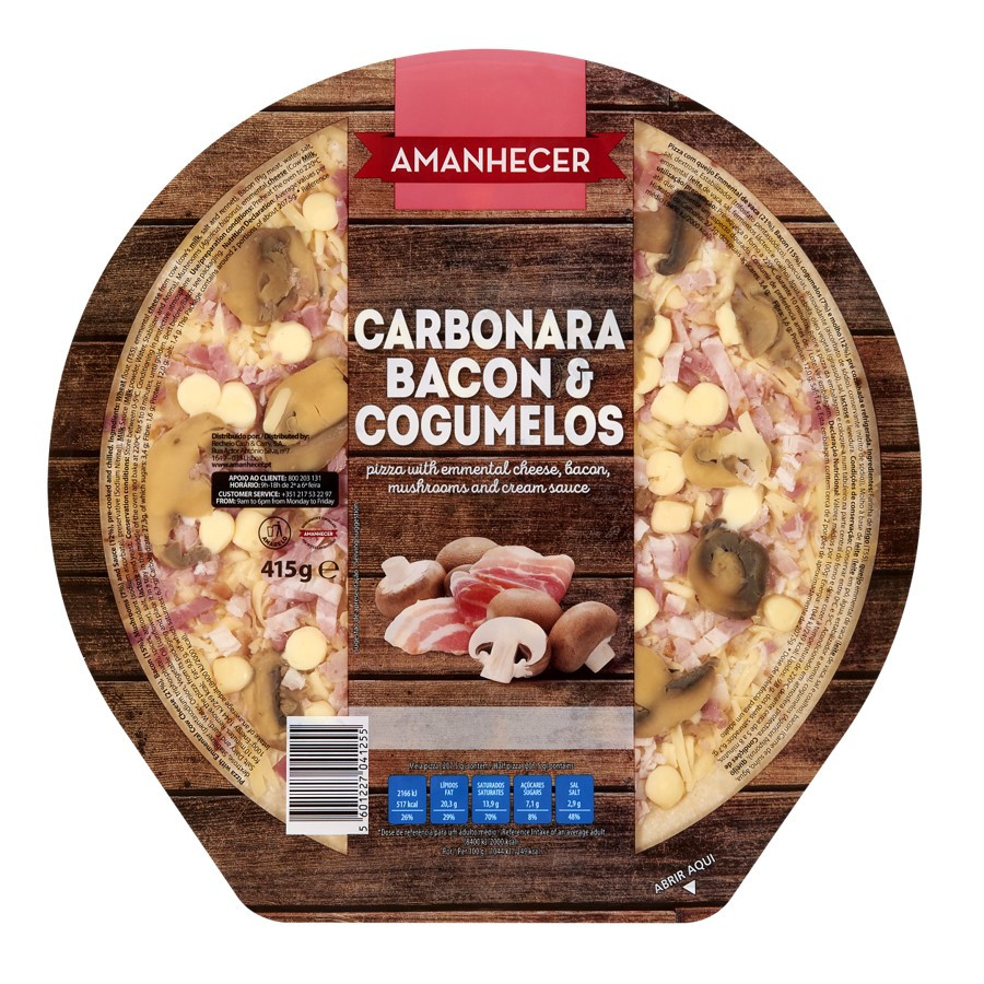 PIZZA CARBONARA AMANHECER 415GR