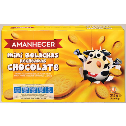 BOLACHA MINI RECHEADA CACAU AMANHECER 210GR