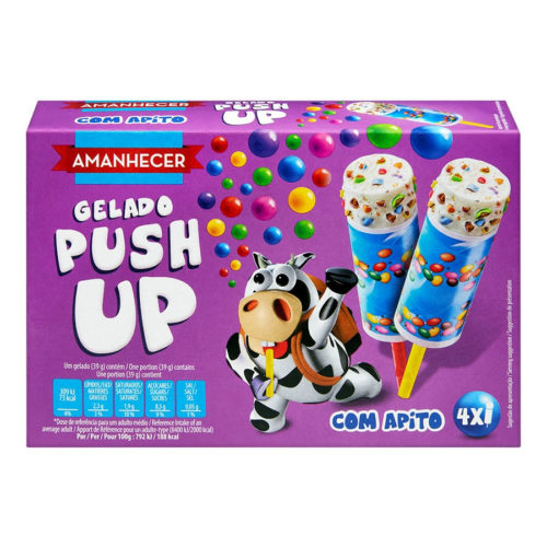 GELADO PUSH UP SMARTIES AMANHECER 4X80ML