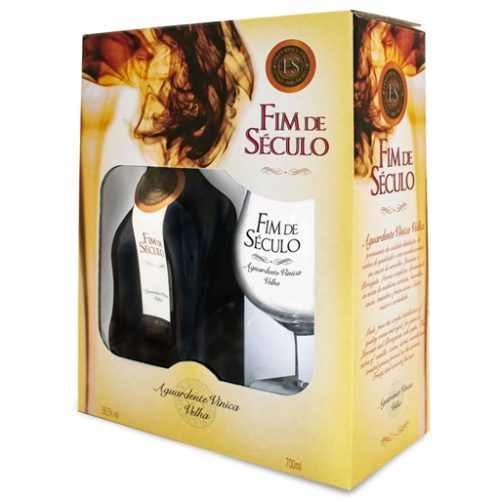 AGUARDENTE VELHA FIM DE SÉCULO 70CL + COPO
