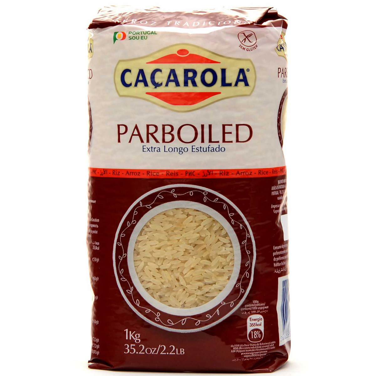 ARROZ EXTRA LONGO VAPORIZADO CAÇAROLA 1KG
