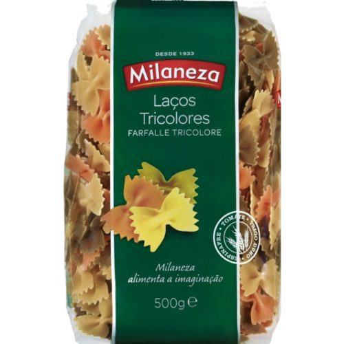 MASSA MILANEZA LAÇOS TRICOLORES 500GR FARFALLE