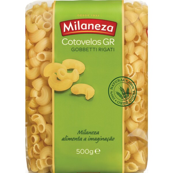MASSA COTOVELO GR MILANEZA 500GR