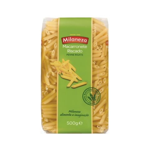MASSA MACARRONETE RISCADO MILANEZA 500GR