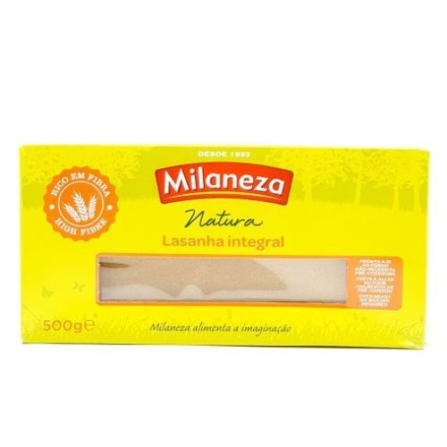 MASSA MILANEZA LASANHA INTEGRAL 500GR