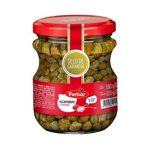 ALCAPARRAS EM VINAGRE FERBAR 180GR
