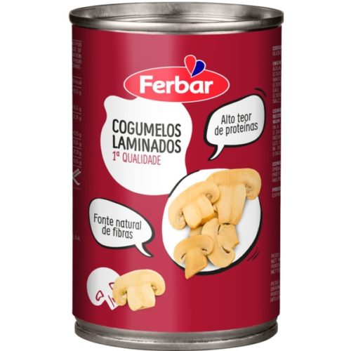 COGUMELOS LAMINADOS FERBAR 290GR