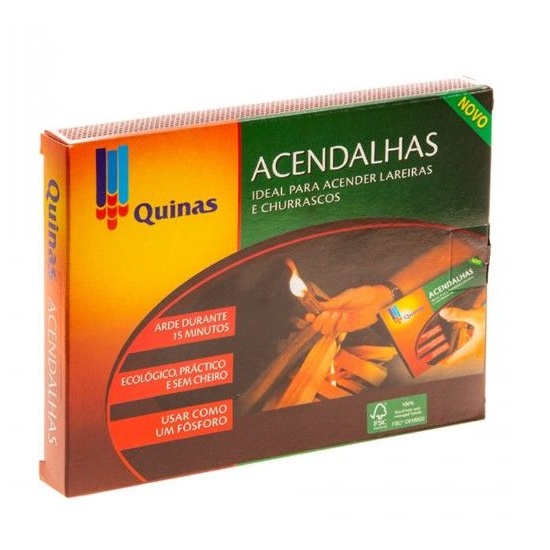 ACENDALHAS FÓSFORO QUINAS 20UNID