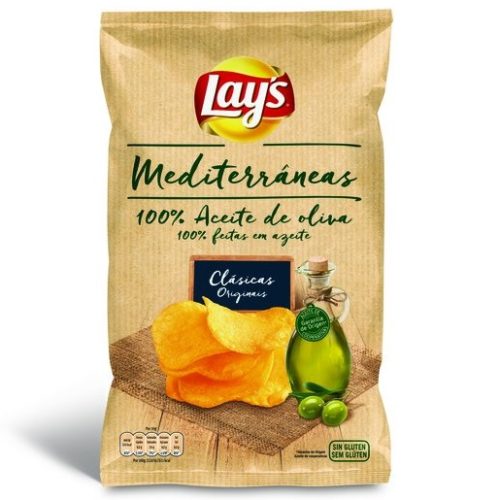 BATATA FRITA LAYS MEDITERRANEAS AZEITE SAL 120GR