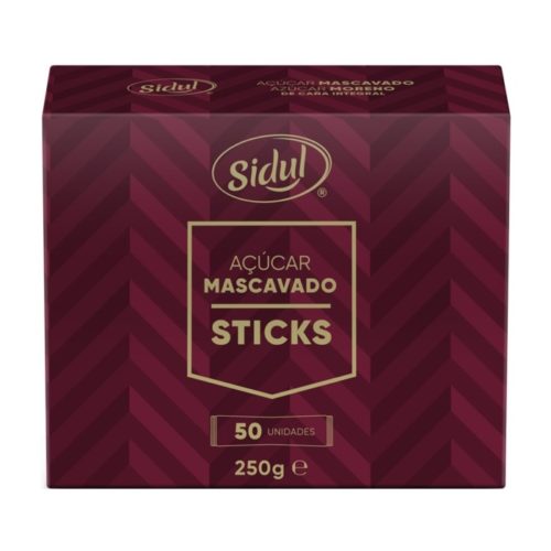 AÇUCAR MASCAVADO SIDUL STICKS 50X5GR 250GR