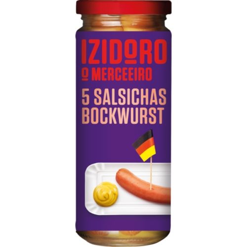 SALSICHAS IZIDORO BOCKWURST 5UN 390GR